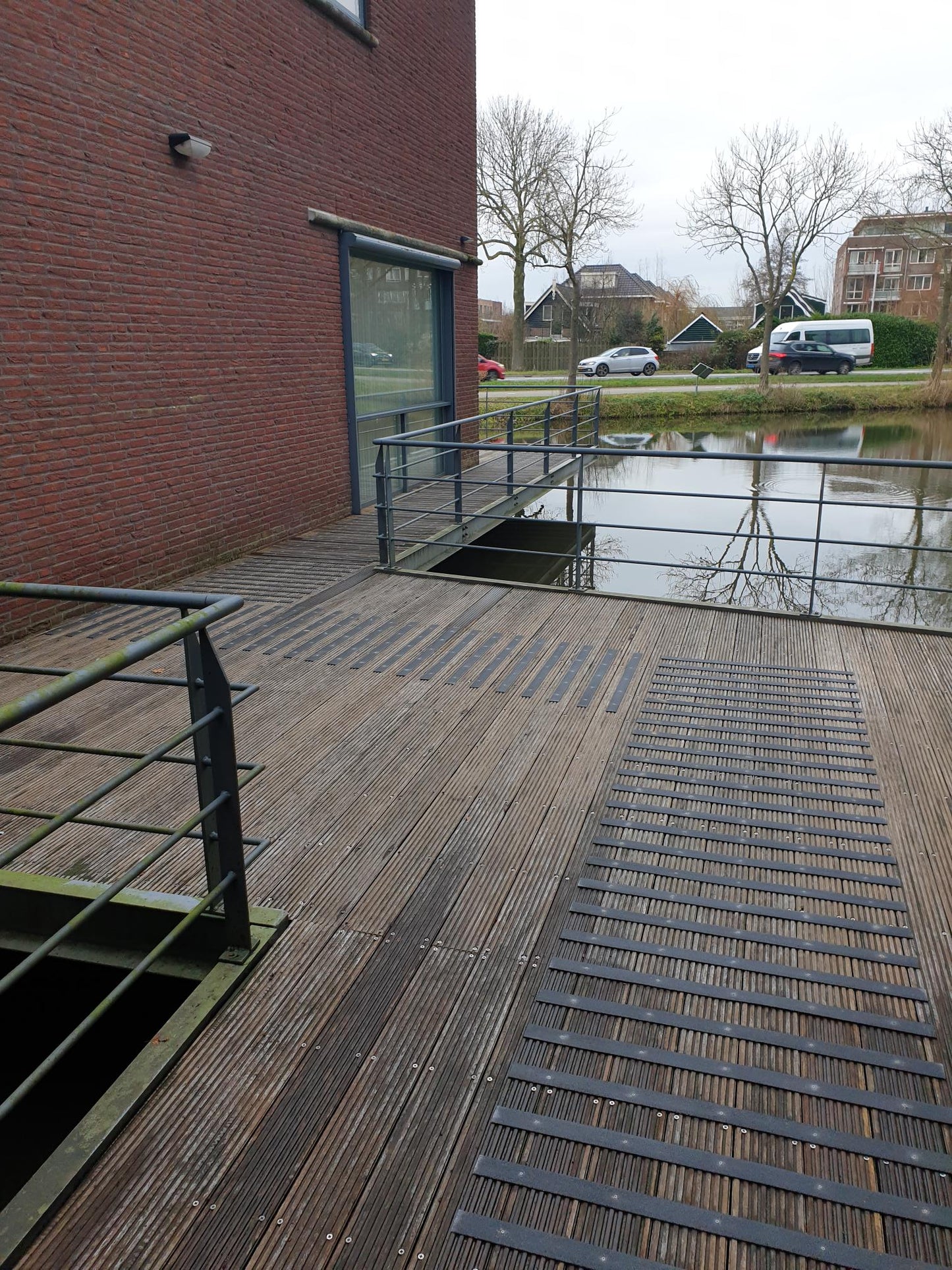 Vlonder antislip strook