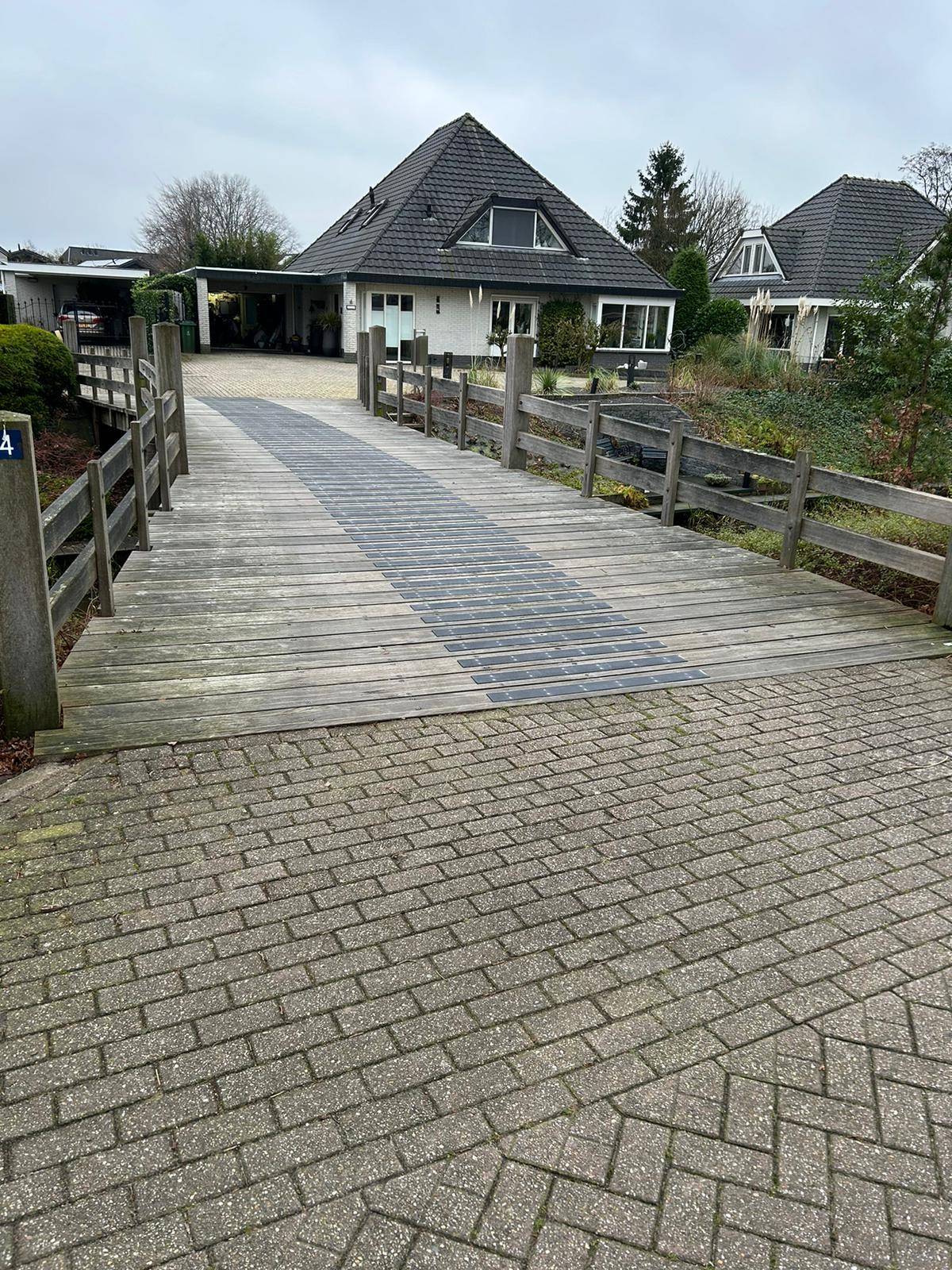 Vlonder antislip strook