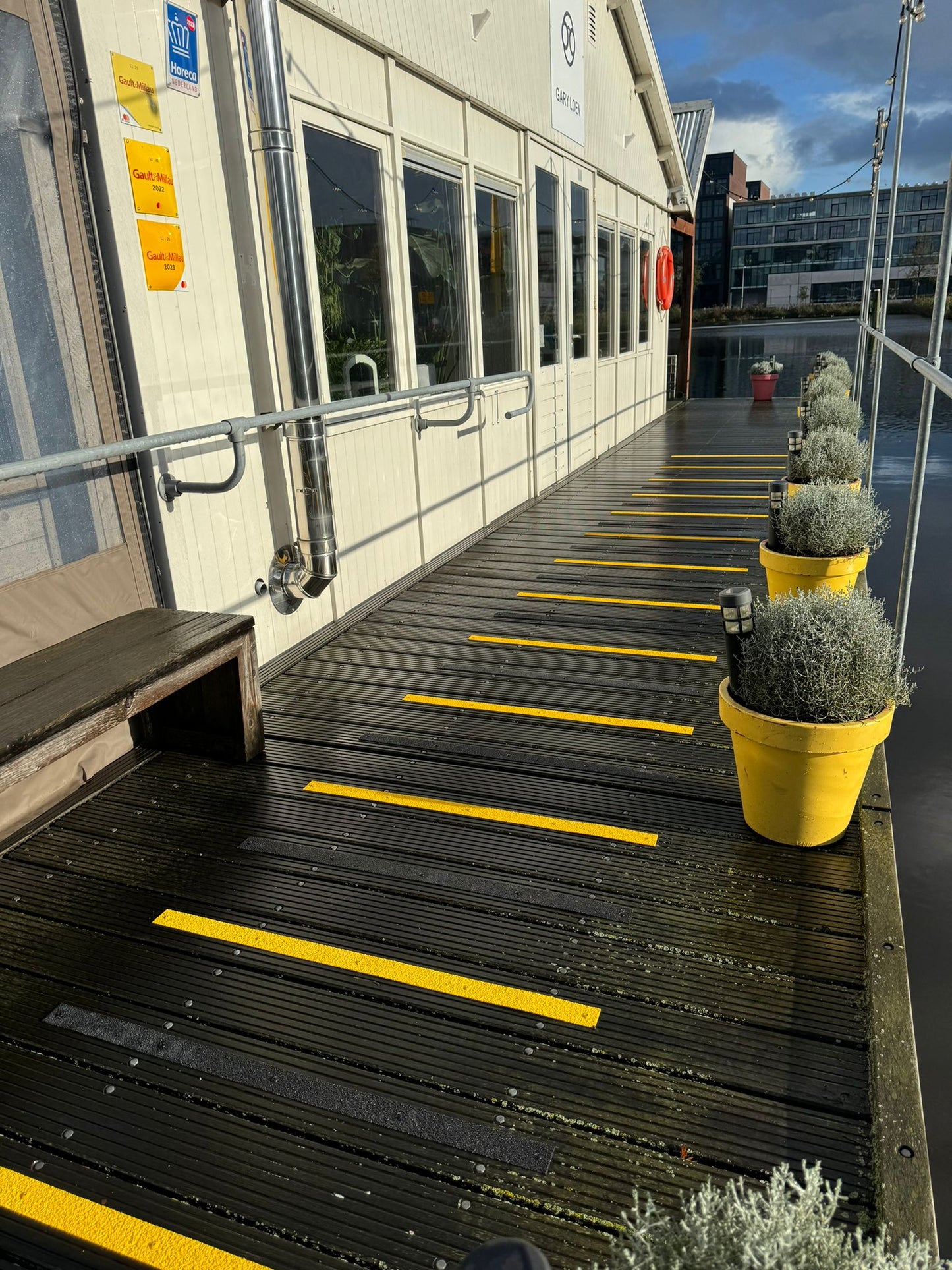 Vlonder antislip strook